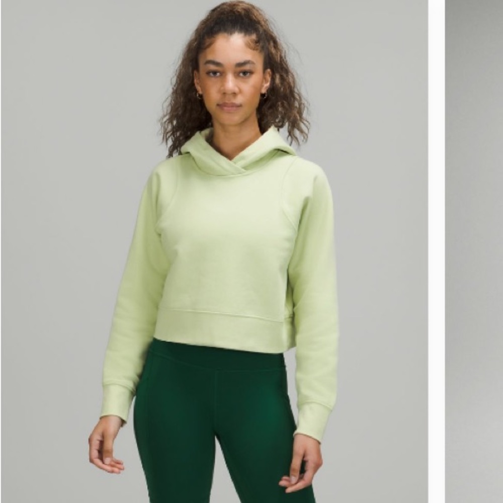 Lululemon loungeful hoodie, creamy mint color